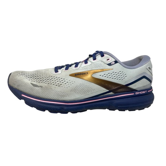 Brooks Ghost 15 Run Shoes Mens Sz 13 Gray Gold 6,4,8:I.5.4 0 - Picture 1 of 13